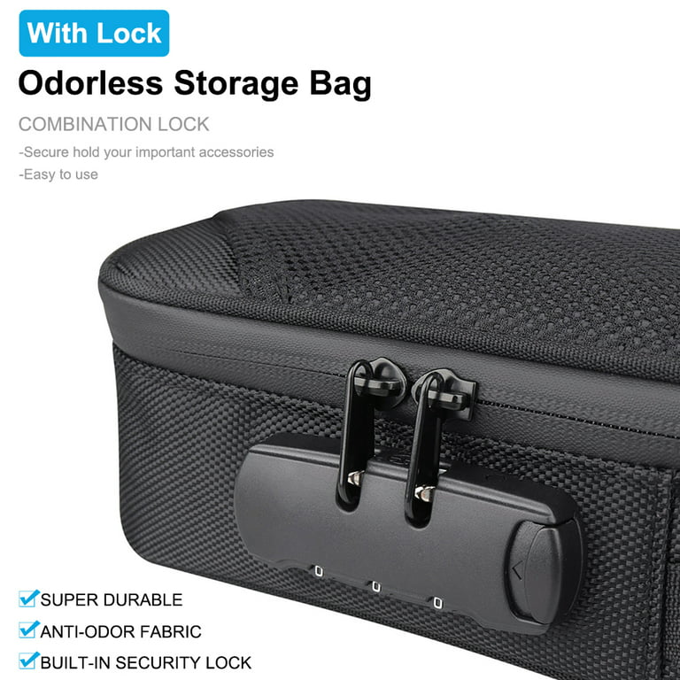 Multi-Funtion 600D Smell Proof Storage Bags Waterproof Zippers Pouch Lightweght